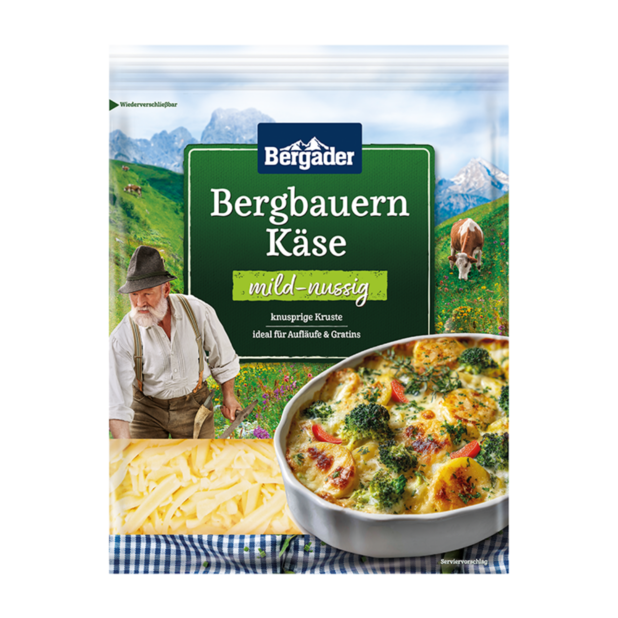 Bergbauern Reibekäse mild-nussig
